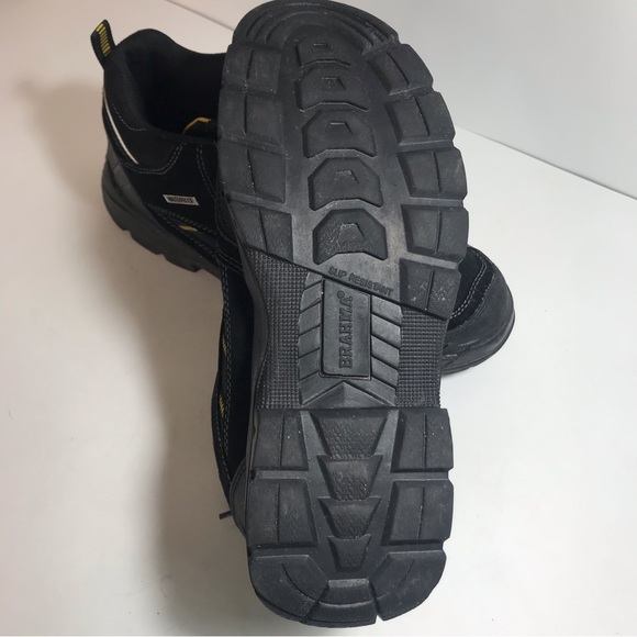 Brahma Kane Black Leather Work Safety Steel Toe Boots - Picture 8 of 12